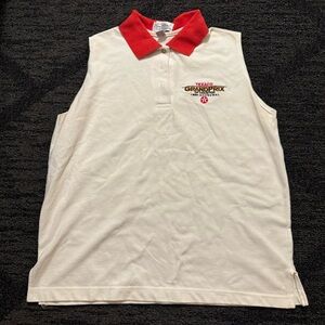 Texaco 1998 Vintage Grand Prix of Houston Men’s Polo Tank Red & White Size L‎